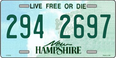 NH license plate 2942697