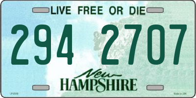 NH license plate 2942707