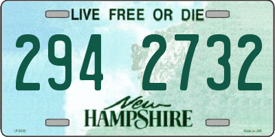 NH license plate 2942732