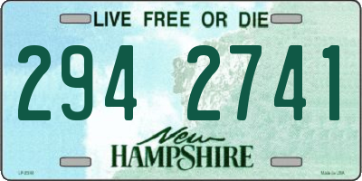 NH license plate 2942741