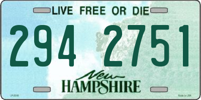NH license plate 2942751