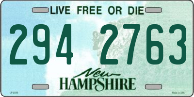 NH license plate 2942763