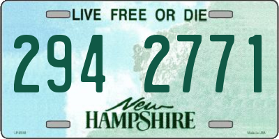 NH license plate 2942771