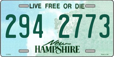 NH license plate 2942773
