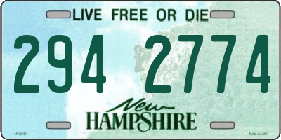 NH license plate 2942774