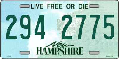 NH license plate 2942775