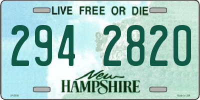 NH license plate 2942820