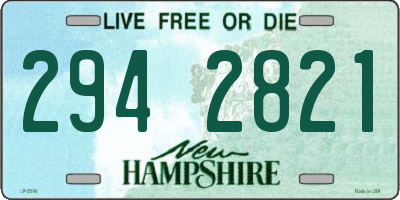 NH license plate 2942821