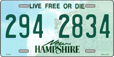 NH license plate 2942834