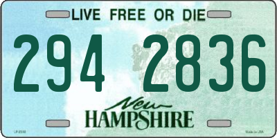 NH license plate 2942836