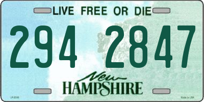 NH license plate 2942847