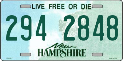 NH license plate 2942848