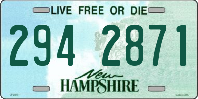 NH license plate 2942871