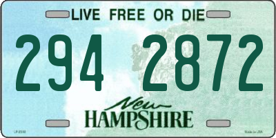 NH license plate 2942872
