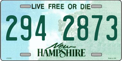 NH license plate 2942873