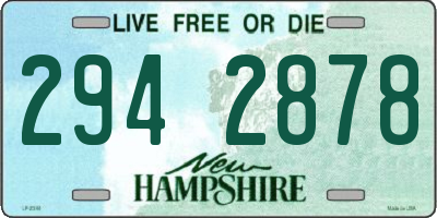 NH license plate 2942878