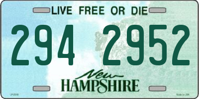 NH license plate 2942952