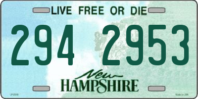 NH license plate 2942953