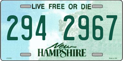 NH license plate 2942967