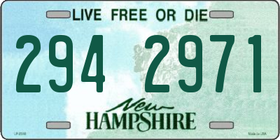 NH license plate 2942971
