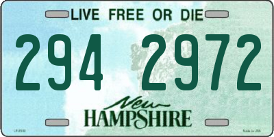 NH license plate 2942972