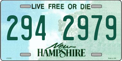 NH license plate 2942979