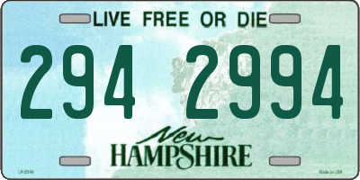 NH license plate 2942994