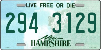 NH license plate 2943129