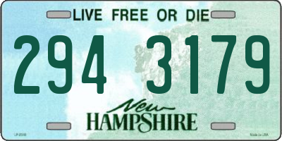 NH license plate 2943179