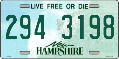NH license plate 2943198