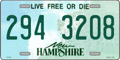 NH license plate 2943208