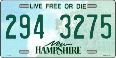 NH license plate 2943275