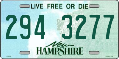 NH license plate 2943277