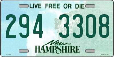 NH license plate 2943308