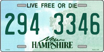 NH license plate 2943346
