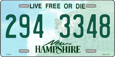 NH license plate 2943348