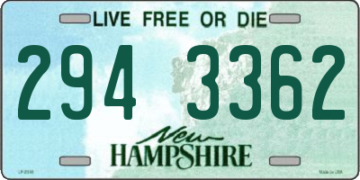 NH license plate 2943362