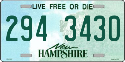 NH license plate 2943430