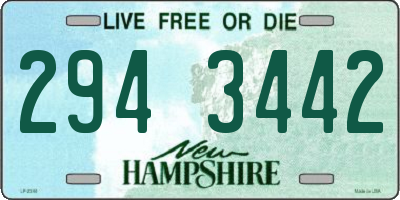 NH license plate 2943442