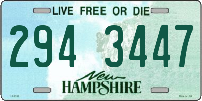 NH license plate 2943447