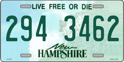 NH license plate 2943462