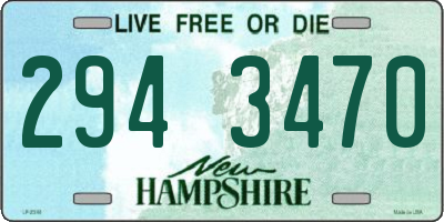 NH license plate 2943470