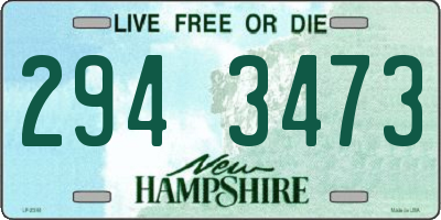 NH license plate 2943473