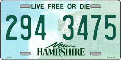 NH license plate 2943475