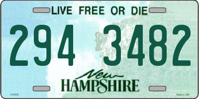 NH license plate 2943482