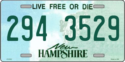 NH license plate 2943529