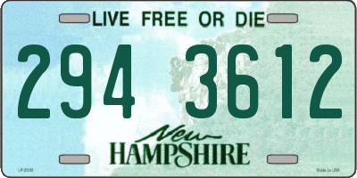 NH license plate 2943612