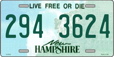 NH license plate 2943624