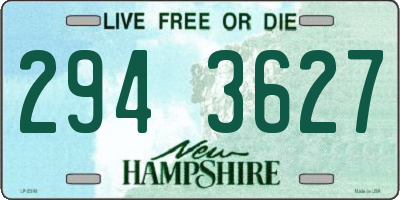 NH license plate 2943627
