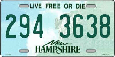 NH license plate 2943638